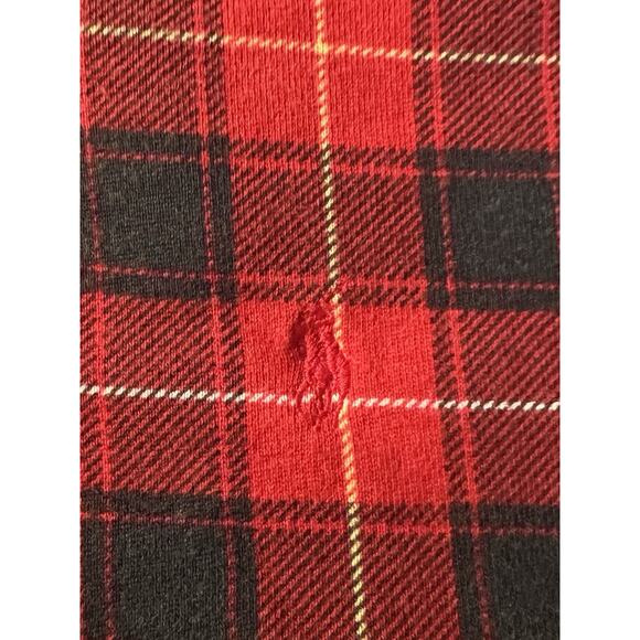 Vtg 90s Polo Ralph Lauren Golf Mens Sz Large Red Black Tartan Plaid Knit Vest - Picture 3 of 5